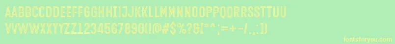 fuente Open Minded Font by Situjuh 7NTypes – Fuentes Amarillas Sobre Fondo Verde