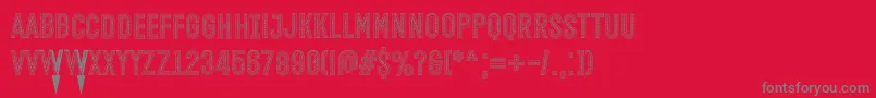 Open Minded Inside Font by Situjuh 7NTypes Font – Gray Fonts on Red Background