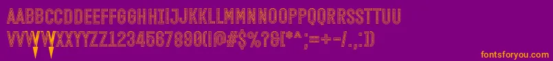 fuente Open Minded Inside Font by Situjuh 7NTypes – Fuentes Naranjas Sobre Fondo Morado