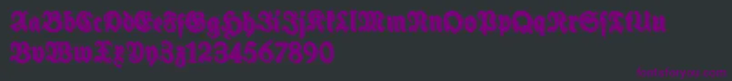 Шрифт SchneidlerHalbFetteShadowFree – фиолетовые шрифты на чёрном фоне