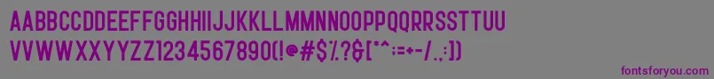 Шрифт Opera Demo – фиолетовые шрифты на сером фоне