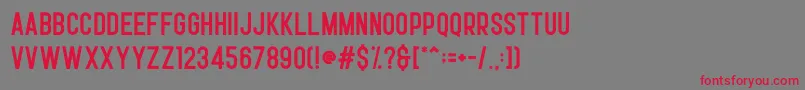 Opera Demo Font – Red Fonts on Gray Background