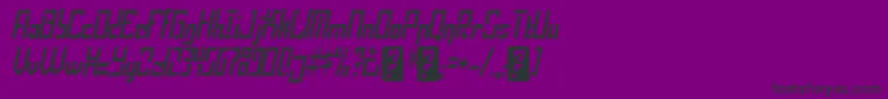 フォントoperational amplifier – 紫の背景に黒い文字