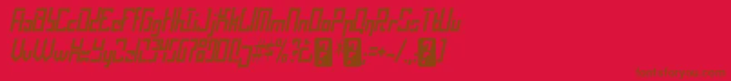 operational amplifier Font – Brown Fonts on Red Background