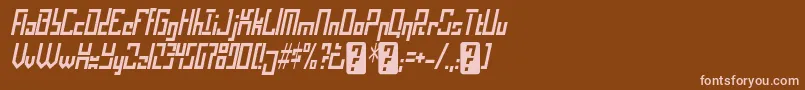 operational amplifier Font – Pink Fonts on Brown Background