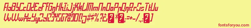 operational amplifier Font – Red Fonts on Yellow Background