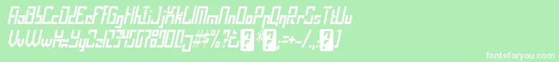 operational amplifier Font – White Fonts on Green Background