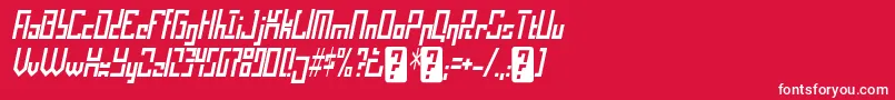 operational amplifier Font – White Fonts on Red Background