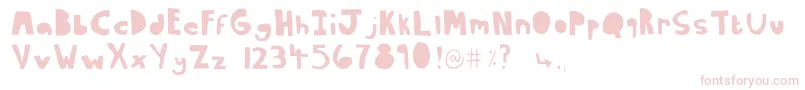 Ophelia Regular copy Font – Pink Fonts on White Background