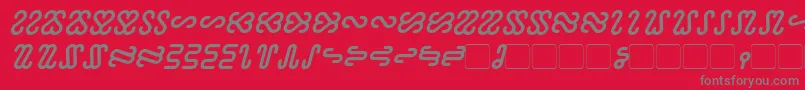 Ophidian Bold Italic Font – Gray Fonts on Red Background