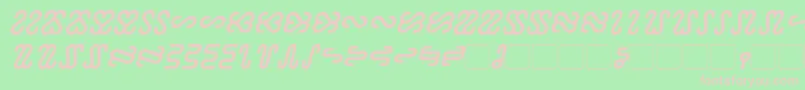 Ophidian Bold Italic Font – Pink Fonts on Green Background