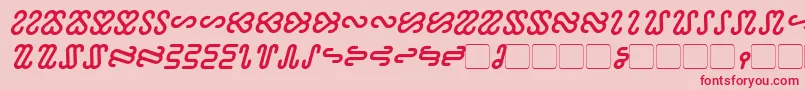 Saiba mais sobre a fonte Ophidian Bold Italic Fonte Ophidian Bold Italic – fontes vermelhas em um fundo rosa