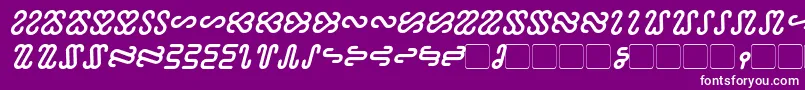 Police Ophidian Bold Italic – polices blanches sur fond violet