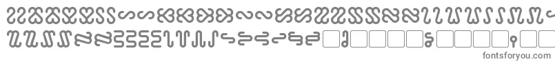 フォントOphidian Bold – 白い背景に灰色の文字