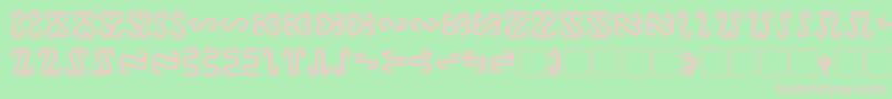 Ophidian Bold Font – Pink Fonts on Green Background