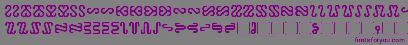 Ophidian Bold Font – Purple Fonts on Gray Background