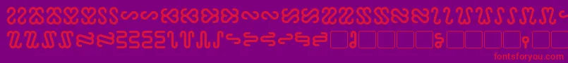 Ophidian Bold Font – Red Fonts on Purple Background