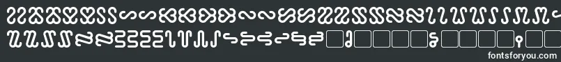 フォントOphidian Bold – 黒い背景に白い文字