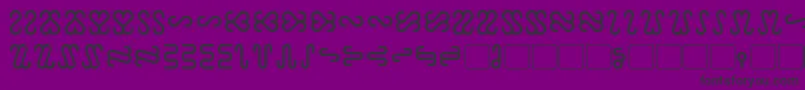 フォントOphidian – 紫の背景に黒い文字