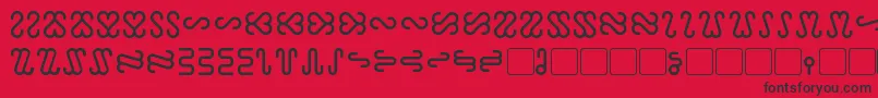 Ophidian Font – Black Fonts on Red Background