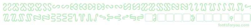 Шрифт Ophidian – зелёные шрифты на белом фоне