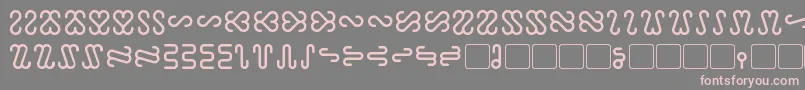 Ophidian-fontti – vaaleanpunaiset fontit harmaalla taustalla
