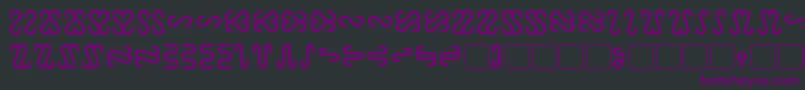 Шрифт Ophidian – фиолетовые шрифты на чёрном фоне