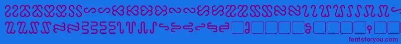 Ophidian Font – Purple Fonts on Blue Background