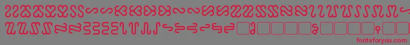 Шрифт Ophidian – красные шрифты на сером фоне