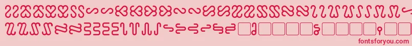 Ophidian Font – Red Fonts on Pink Background