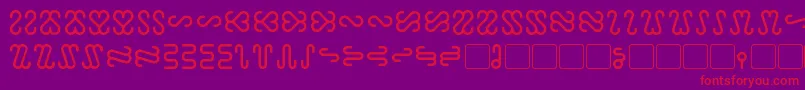 Ophidian Font – Red Fonts on Purple Background