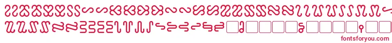 フォントOphidian – 赤い文字