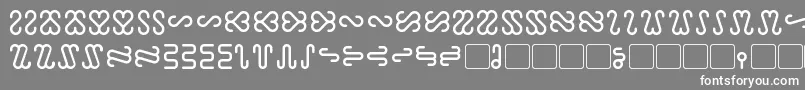 Ophidian-fontti – valkoiset fontit harmaalla taustalla
