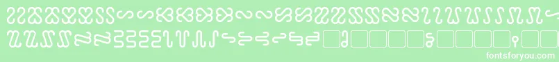 Шрифт Ophidian – белые шрифты на зелёном фоне