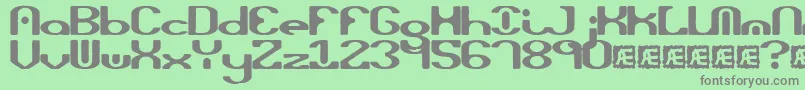 opiated Font – Gray Fonts on Green Background