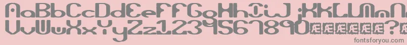 opiated Font – Gray Fonts on Pink Background