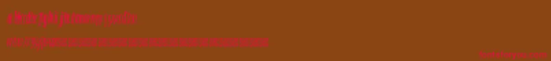 OpiatedValues Font – Red Fonts on Brown Background