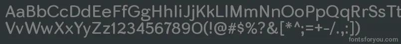 Шрифт SkirtrgRegular – серые шрифты на чёрном фоне