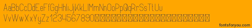 Opinio PersonalUse Font – Black Fonts on Orange Background