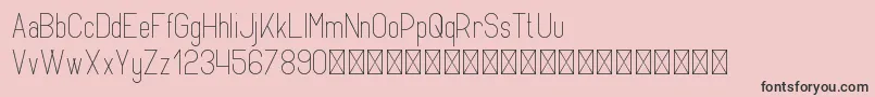 Opinio PersonalUse Font – Black Fonts on Pink Background