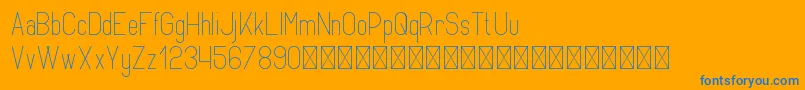 Opinio PersonalUse Font – Blue Fonts on Orange Background