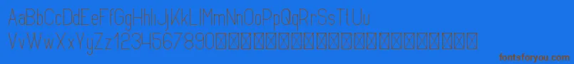 Opinio PersonalUse Font – Brown Fonts on Blue Background