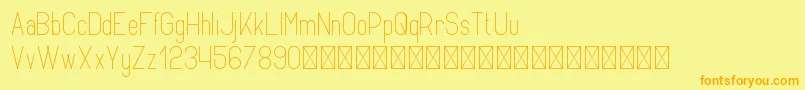 Opinio PersonalUse Font – Orange Fonts on Yellow Background