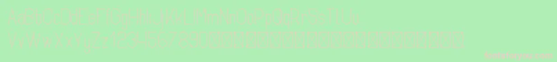 Opinio PersonalUse Font – Pink Fonts on Green Background