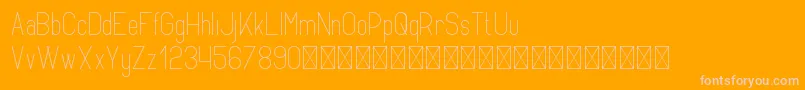 Opinio PersonalUse Font – Pink Fonts on Orange Background