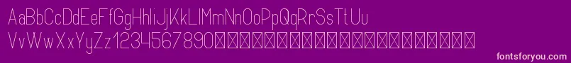 Opinio PersonalUse Font – Pink Fonts on Purple Background