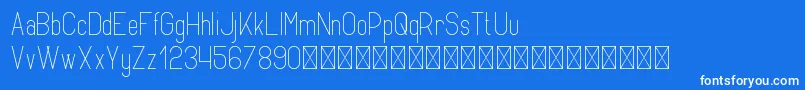 Opinio PersonalUse Font – White Fonts on Blue Background