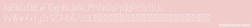 Opinio PersonalUse Font – White Fonts on Pink Background