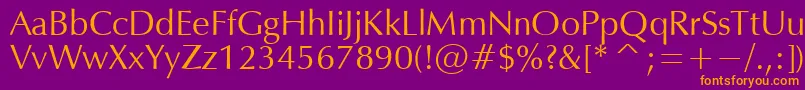 OPIUM Font – Orange Fonts on Purple Background