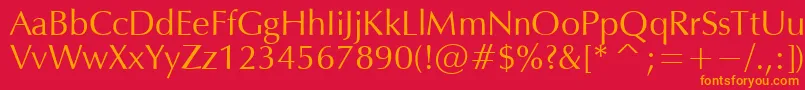 OPIUM Font – Orange Fonts on Red Background